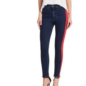 Rag & Bone Mazie jeans w/ red stripe Sz 31